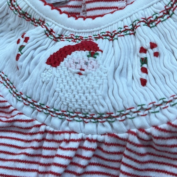 Santa Tunic Smocked - Magnolia Baby 3M - Picture 2 of 2